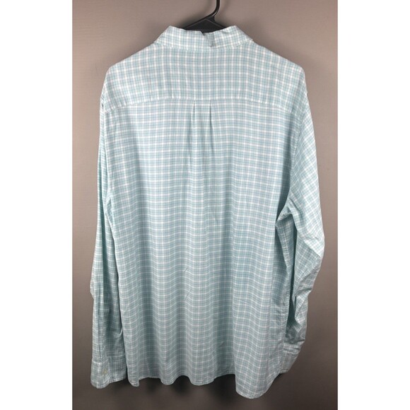 Vineyard Vines Blue Cotton Linen Blend Classic Fit Button Down Shirt Size L - Picture 5 of 6